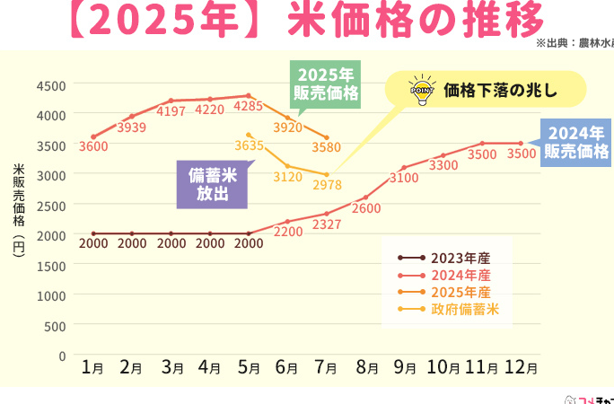 米の価格 いつ下がるかの最新情報と予測